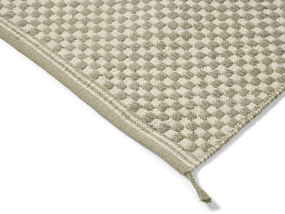 Rutan - Bomullsmatta 80x250 cm - Grön