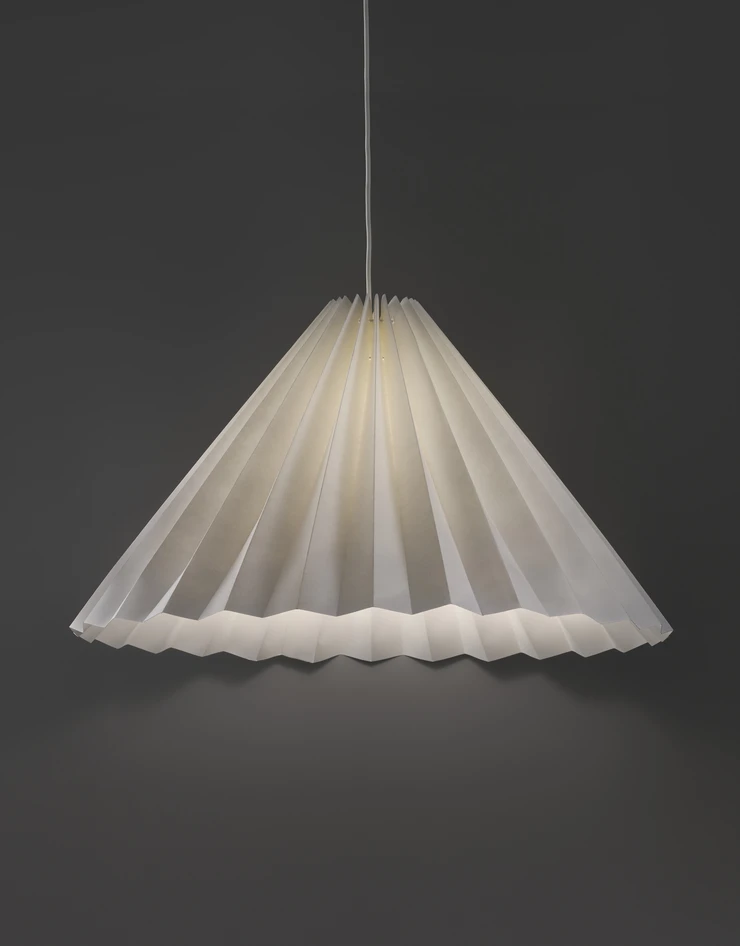 Henrietta - Taklampskärm, Ø70 H40 cm - Vit