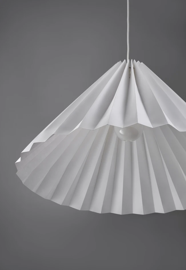 Henrietta - Taklampskärm, Ø70 H40 cm - Vit
