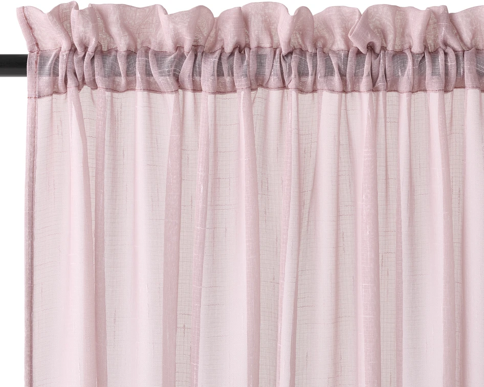 Cecilia - Gardin, 135x250 cm, 2-pack - Rosa