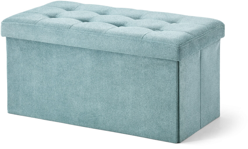 Marja - Puff, B 76 cm - Blå