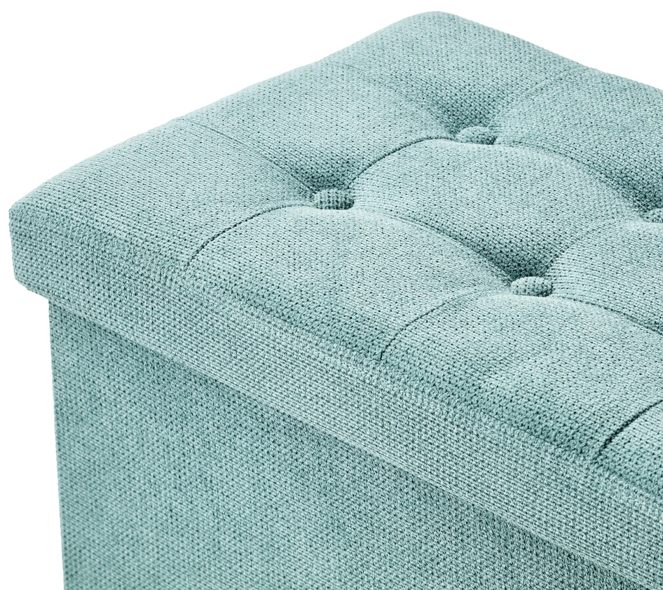 Marja - Puff, B 76 cm - Blå