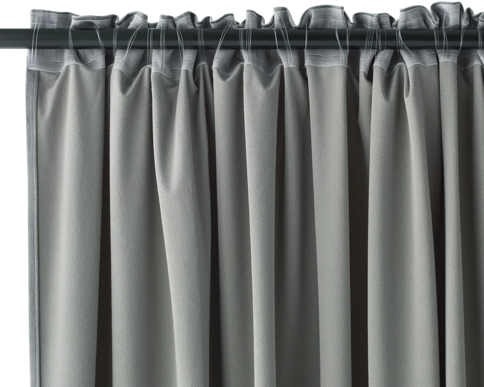 Velvet - Gardin, 140x250 cm, 2-pack - Grön