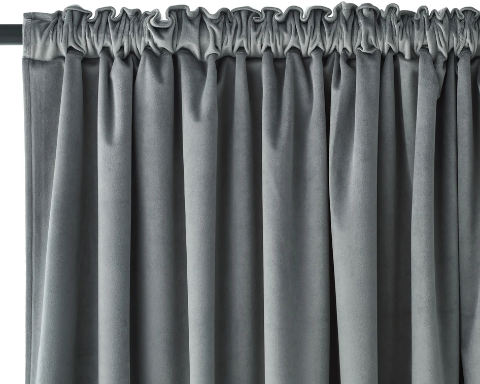 Velvet - Gardin, 140x250 cm, 2-pack - Grön