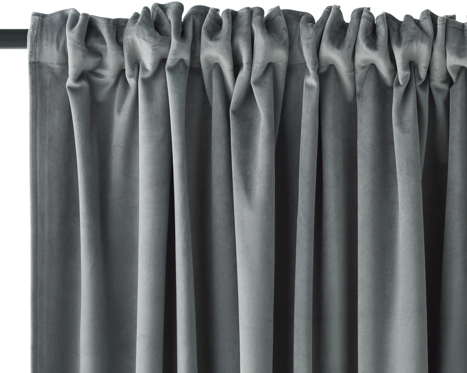 Velvet - Gardin, 140x250 cm, 2-pack - Grön