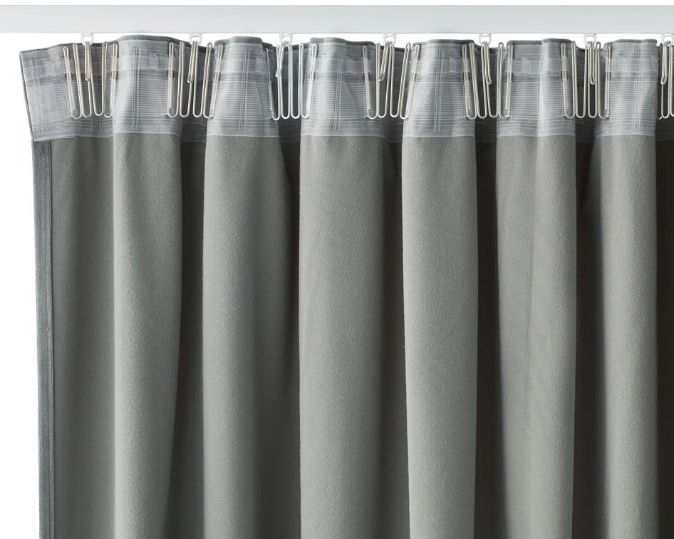 Velvet - Gardin, 140x250 cm, 2-pack - Grön