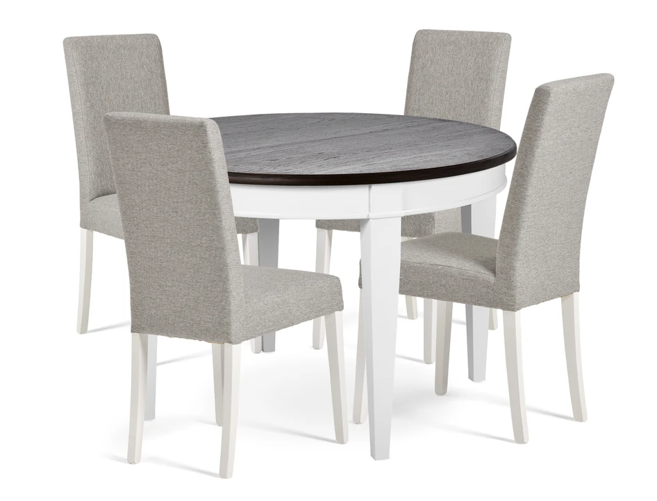 Wilma - Matgrupp med 4 stolar Ekenäs - Brun