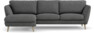 Madison Lux - 2-sits soffa med schäslong vänster - Vit