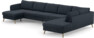 County - 4-sits soffa med schäslong vänster och divan höger - Blå