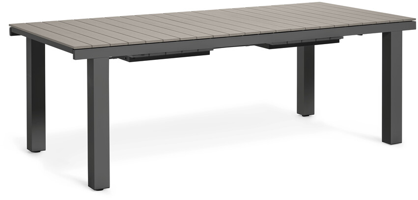 Modena - Utebord, L 220-319 cm - Svart