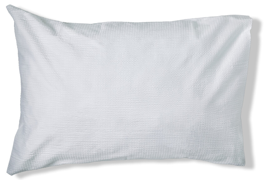 Beckie - Örngott till hotellkudde i bäckebölja, 70x100 cm - Vit
