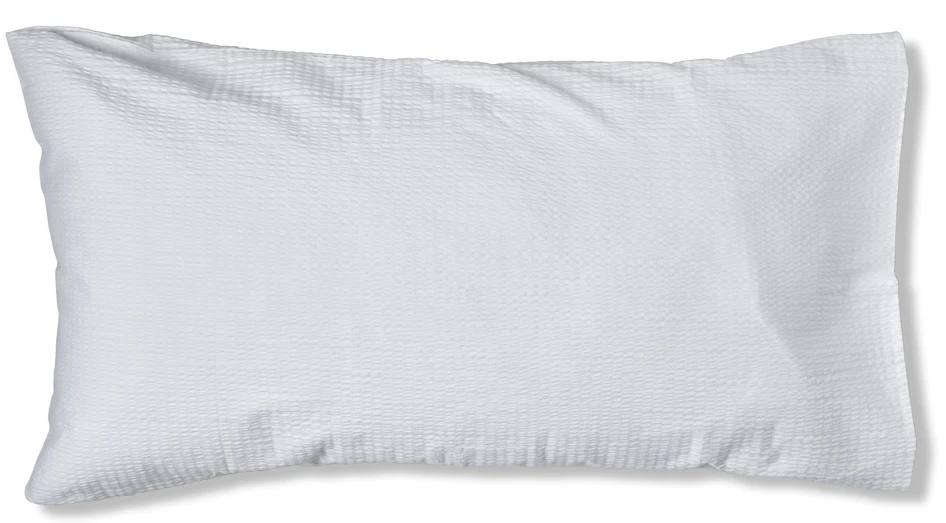 Beckie - Örngott till hotellkudde i bäckebölja, 50x90 cm - Vit