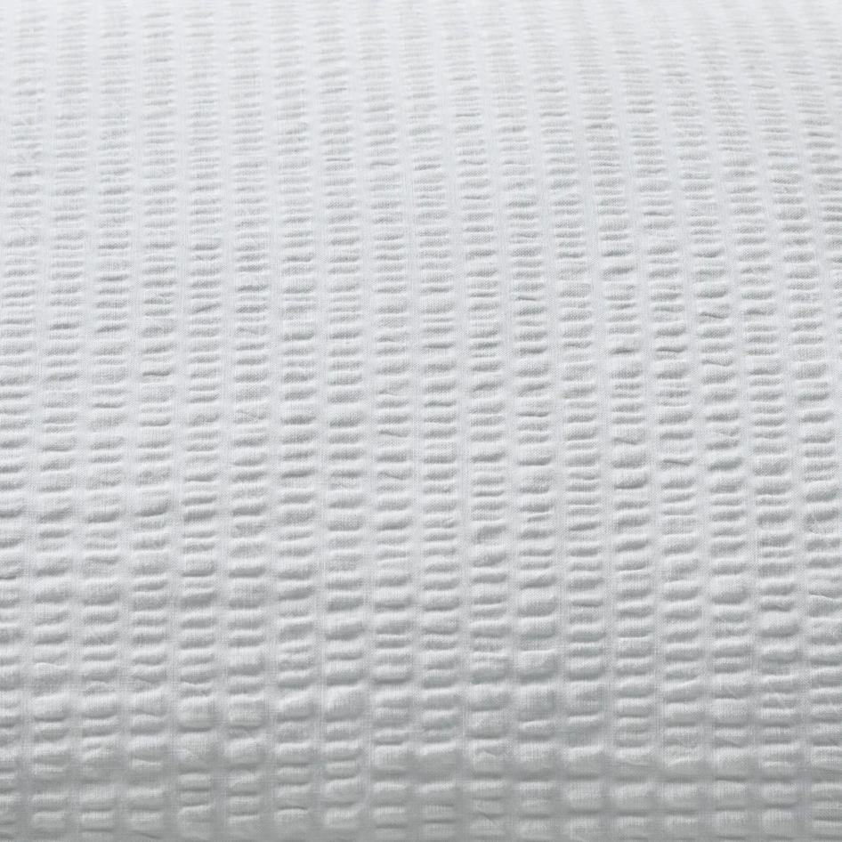 Beckie - Örngott till hotellkudde i bäckebölja, 50x90 cm - Vit