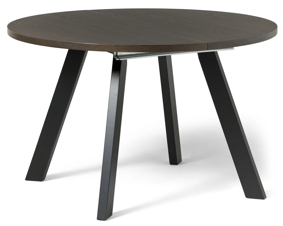 Nomad - Matbord, Ø 120-170, H 75 cm - Brun