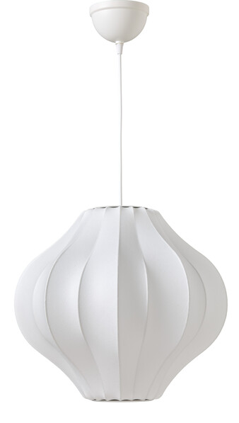 Aria - Taklampskärm,  H38 Ø43 cm - Vit