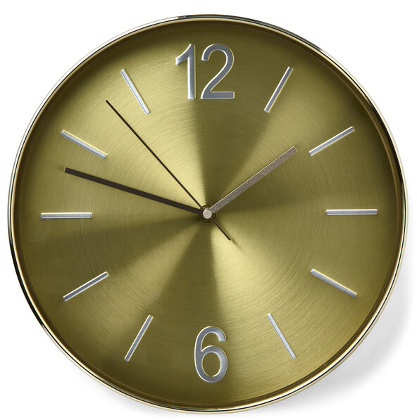 Timeless - Väggklocka, Ø 30,6 cm - Gul