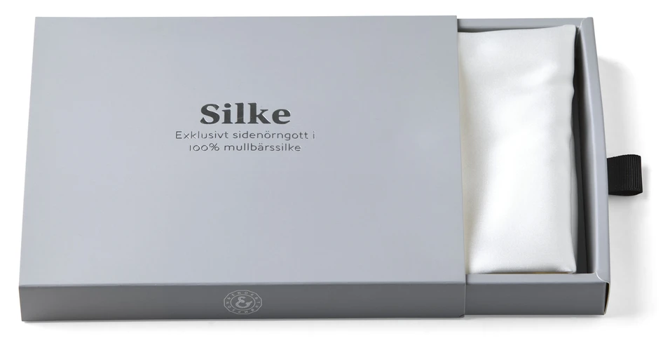 Silke - Exklusivt örngott i mullbärssilke, 50x60 cm - Vit