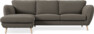 Madison Lux - 2-sits soffa med schäslong vänster - Brun