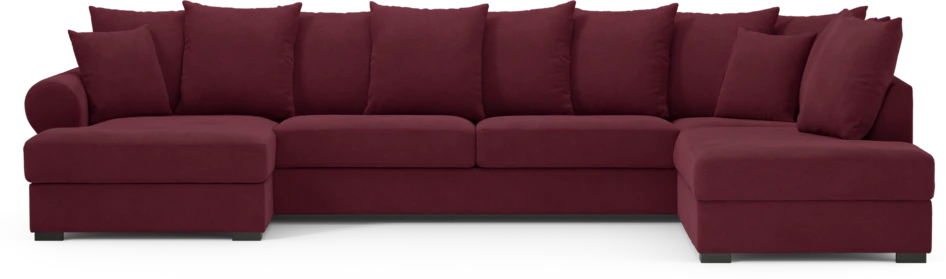 Town - 3-sits soffa med divan höger och schäslong vänster - Röd