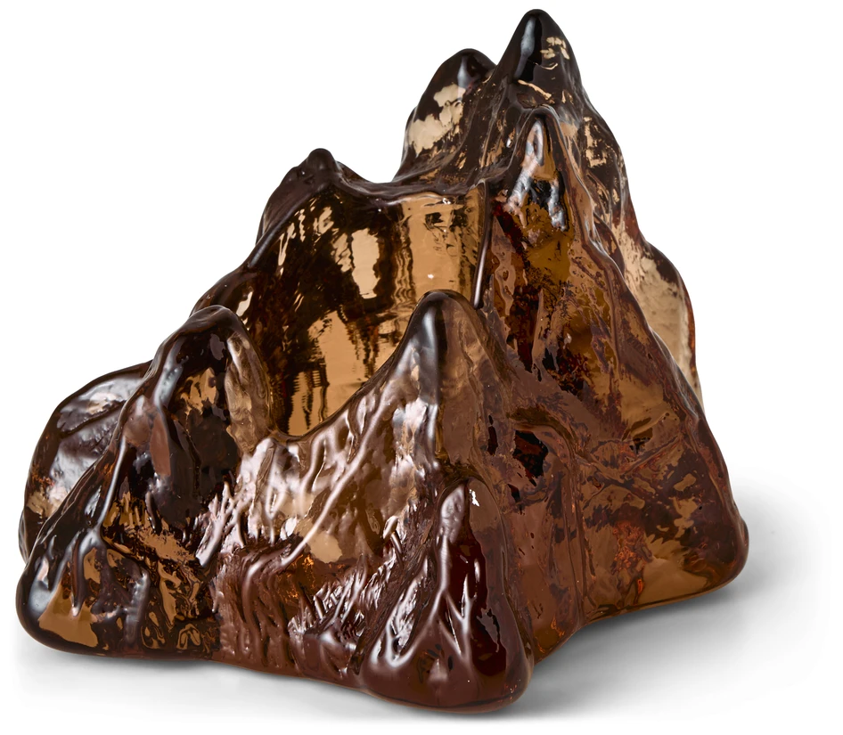The Rock - Ljuslykta, H 9 cm - Orange