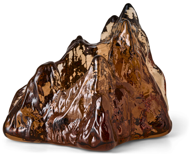 The Rock - Ljuslykta, H 9 cm - Orange