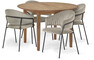 Ekerö - Matbord med 4 karmstolar Sharon - Beige