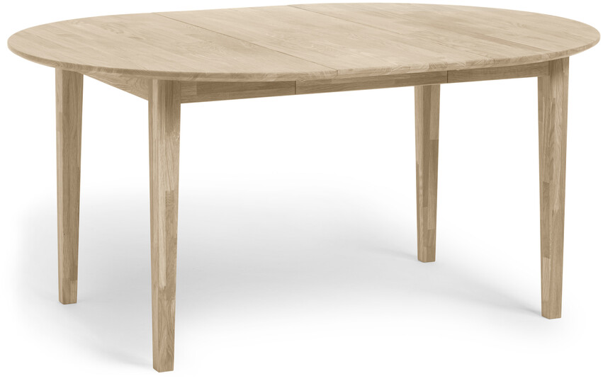 Ekerö - Matbord, Ø 115-157 cm - Vit