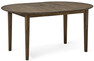 Ekerö - Matbord, Ø 115-157 cm - Brun