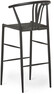 Yngve - Barstol, Sh 73 cm - Svart