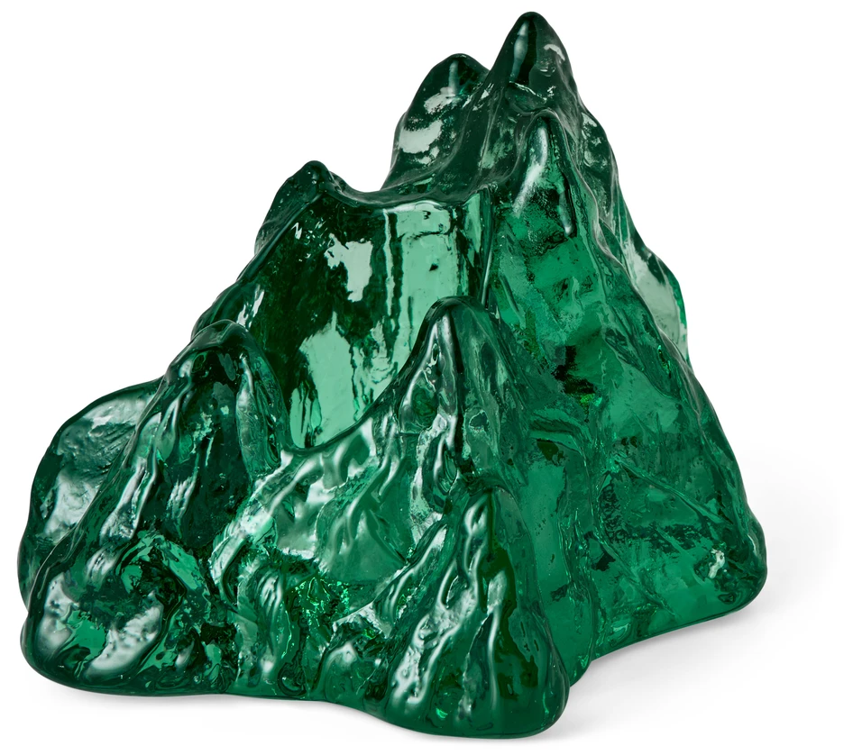 The Rock - Ljuslykta, H 9 cm - Grön