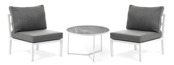 Maxime/Encore, Utegrupp med 2 fåtöljer och bord