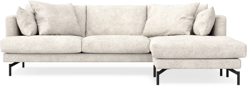 Harper - 4-sits med schäslong höger - Beige