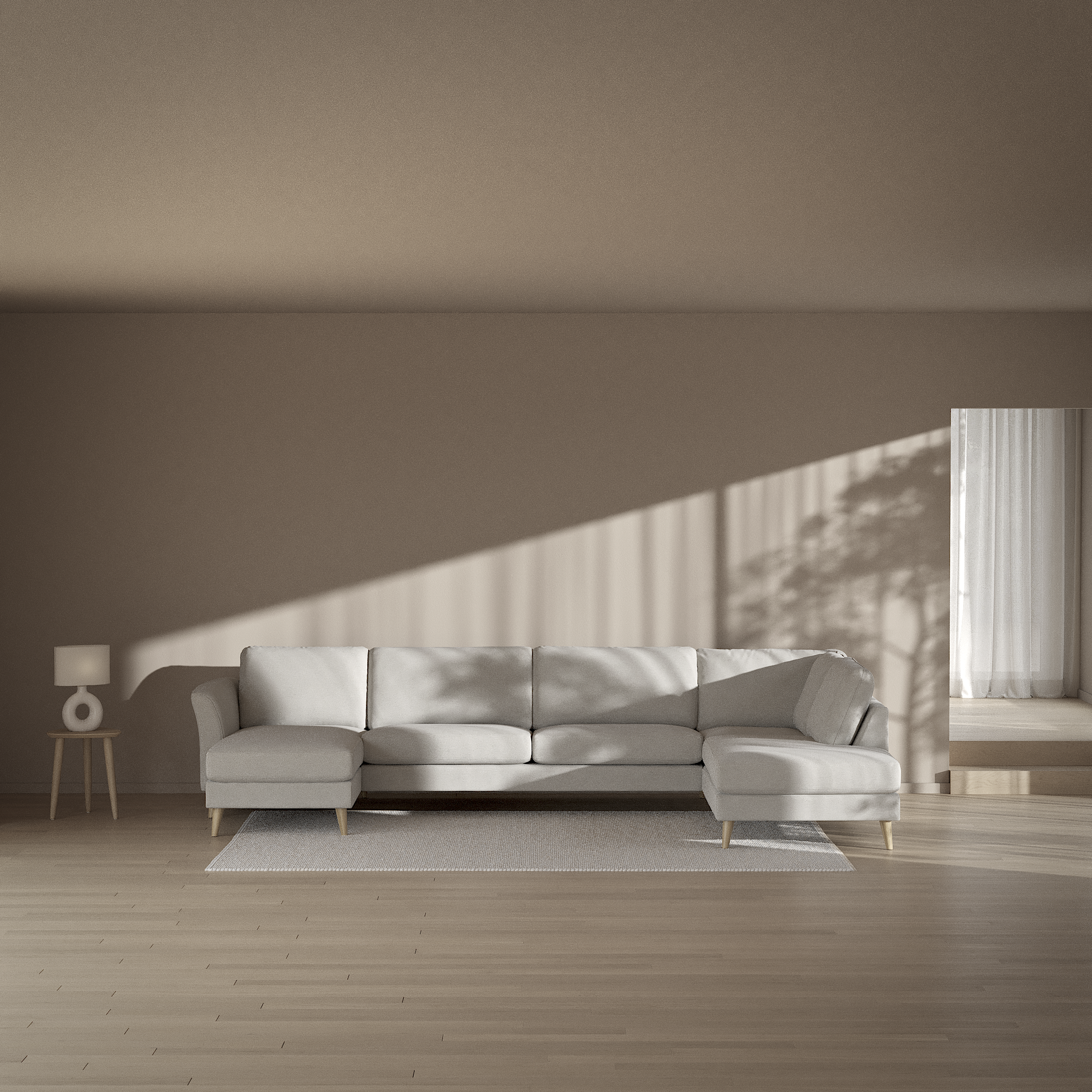 Bridge - 3-sits soffa med schäslong vänster och divan höger - inspiration