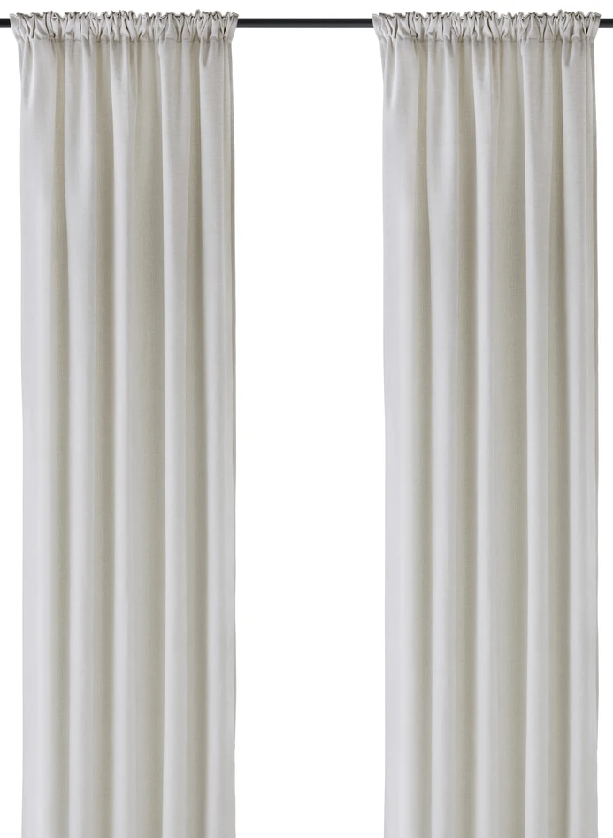 Carla - Gardin, 2-pack, 140x300 cm - Beige