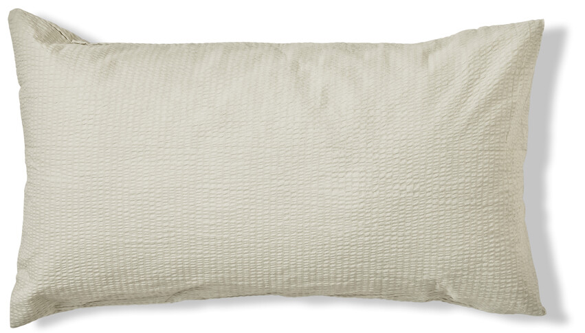 Beckie - Örngott till hotellkudde i bäckebölja, 50x90 cm - Beige