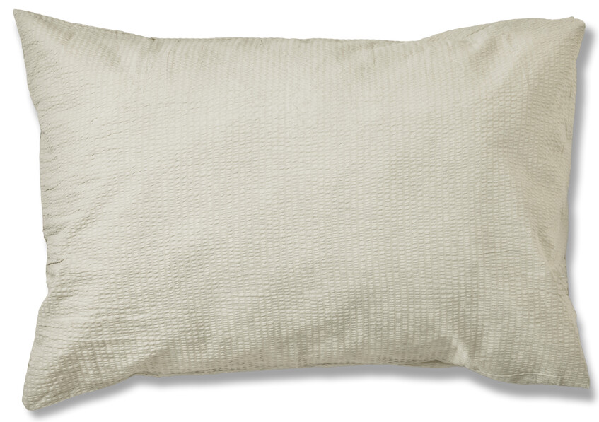 Beckie - Örngott till hotellkudde i bäckebölja, 70x100 cm - Beige