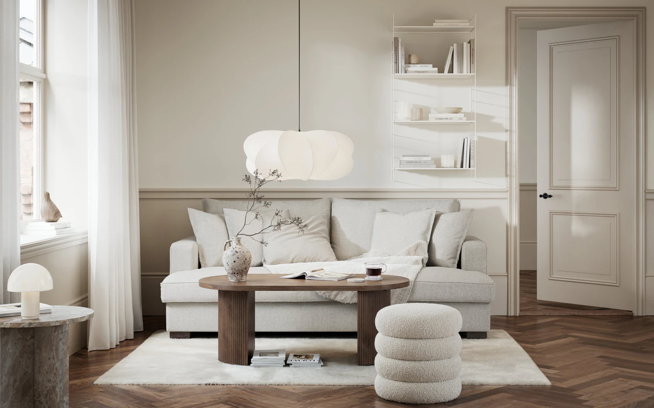 Mila - 3-sits soffa, hel dyna - inspiration