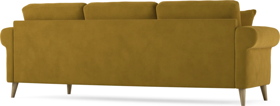 Eden - 3-sits soffa svängd - Gul