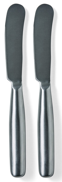 Rosmarin - Smörkniv, L 21,5 cm, 2-pack - Grå