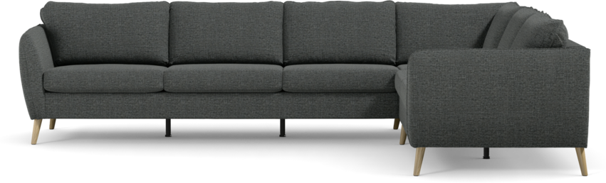 County - Hörnsoffa, 3+2-sits - Grå