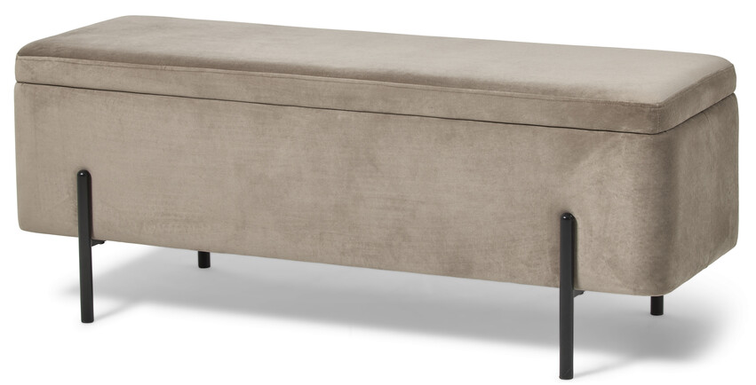 Lionel - Bänk, 120 cm - Brun