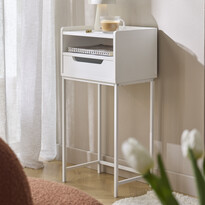 Plint - Sängbord med 1 låda & 1 hylla, 40x30x25 cm - inspiration