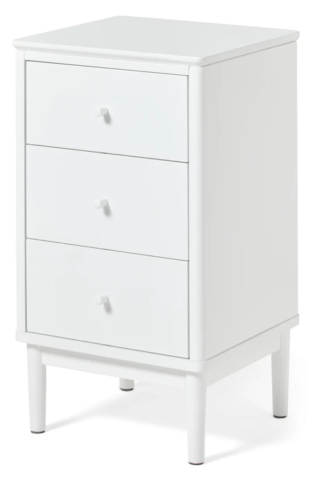 Tova, Sängbord med 3 lådor, 40x37x70 cm