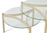 Tria - Satsbord 2 delar, H 40 Ø 65/H 48 Ø 80 cm - Vit