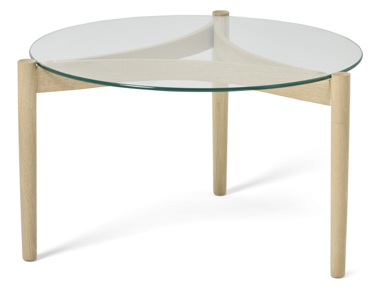 Tria - Soffbord, Ø 65 H 40 cm - Vit