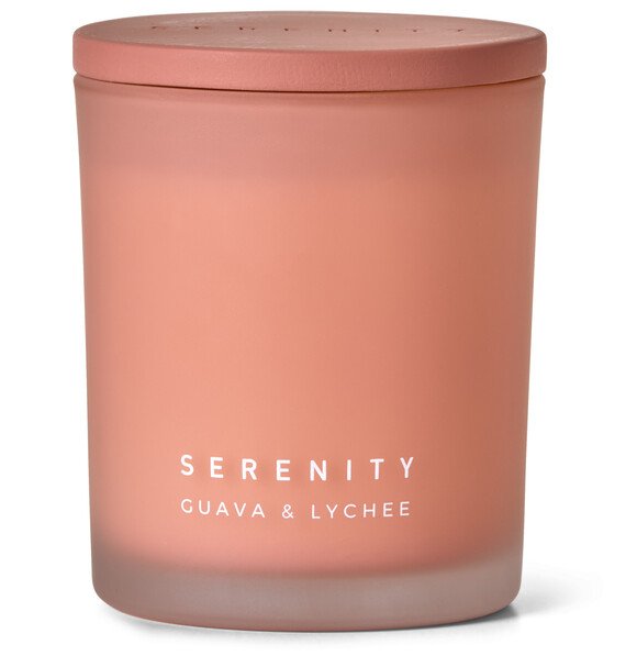 Serenity - Doftljus, Guava & Lyche, brintid 48 h, 300 gr - Rosa