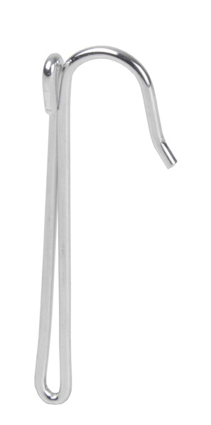 Kirsch - 1-fingerkrok, hög fattning, 10-pack - Grå