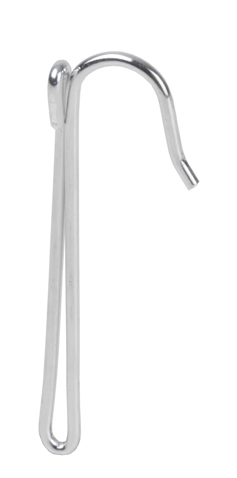 Kirsch - 1-fingerkrok, hög fattning, 10-pack - Grå