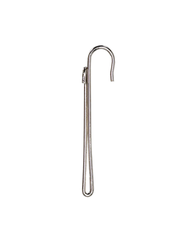 Kirsch - 1-fingerkrok, extra hög fattning, 10-pack - Grå