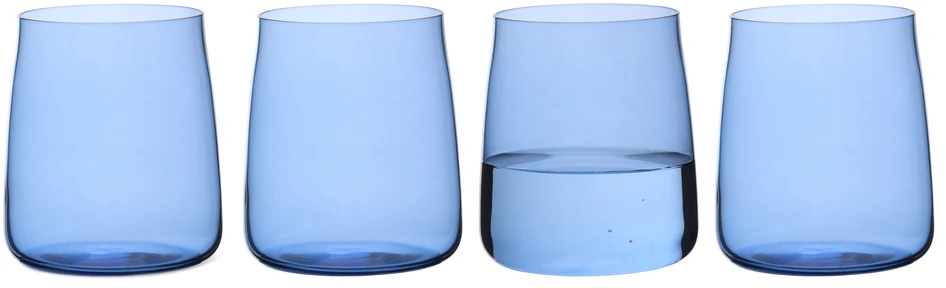 Zero - Glas, Ø 8,4 H 9,5 cm - Blå